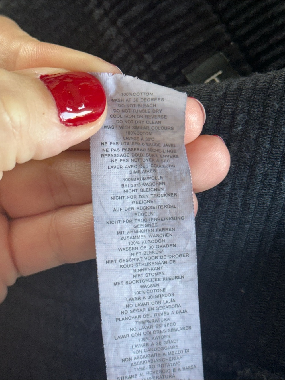 Boohoo Oversized Black Corduroy Shacket - US 12 - Picture 4 of 5